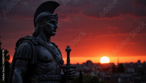 Stoic Greek And Roman Statues, Stoics And Stoicism, Philosophy, Motivational And Inspirational Themes With Copy Space