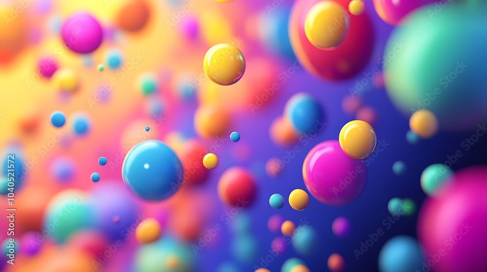 Vibrant colorful dots on a bright abstract background Vibrant colorful dots on a bright abstract background