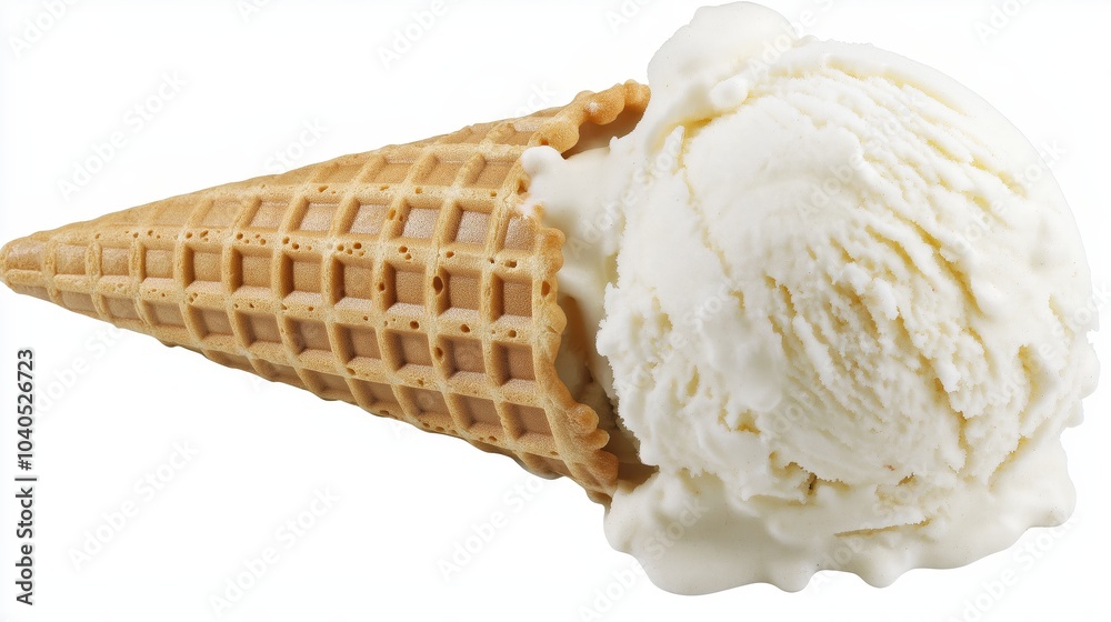 Ice Cream Product Photography on Studio Background with copy space