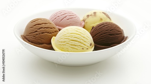Ice Cream Product Photography on Studio Background with copy space