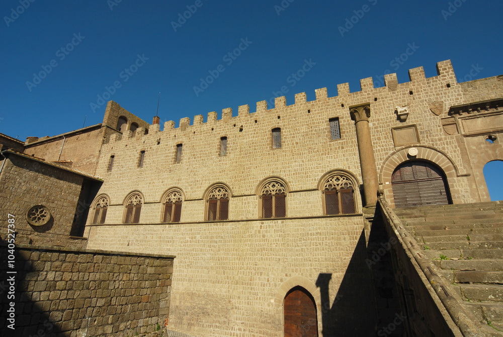 Fototapeta premium Chiesa di San Lorenzo, Duomo, Palazzo Papale Viterbo,