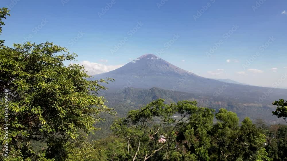 Beautiful landscape of with Agung Volcano in the background, Bali, Indonesia. Beautiful landscape of with Agung Volcano in the background, Bali, Indonesia.
