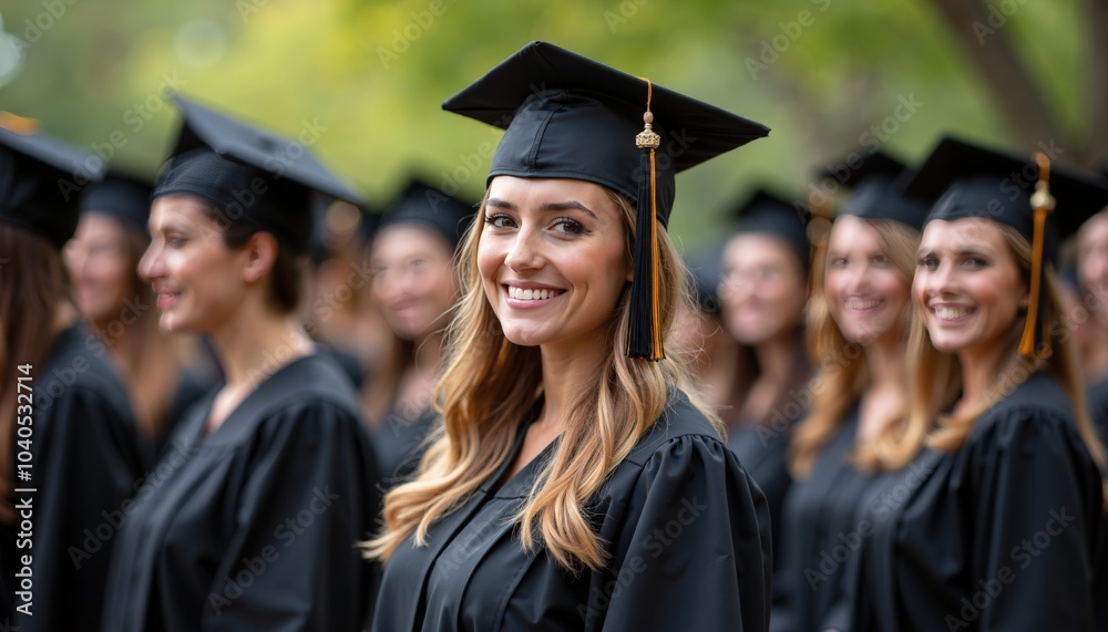 Graduation Celebration Concepts, Caps, Gowns, and Diplomas, Education and Ceremony Graduation Celebration Concepts, Caps, Gowns, and Diplomas, Education and Ceremony