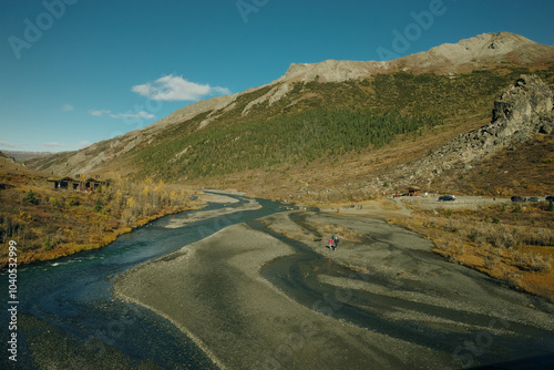 Photos Denali national park Savage river Canyon trail view at fall, alaska