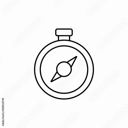 compass navigation icon sign vector