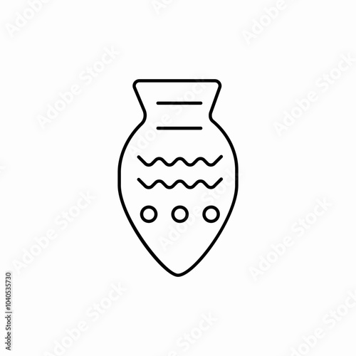 vase creative icon sign vector