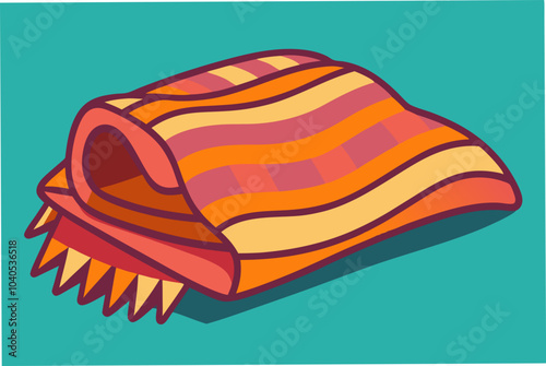 Blanket vector art illustration