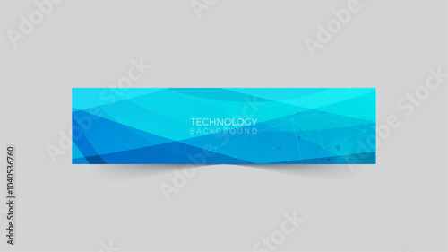 Abstract gradient shapes LinkedIn cover banner template