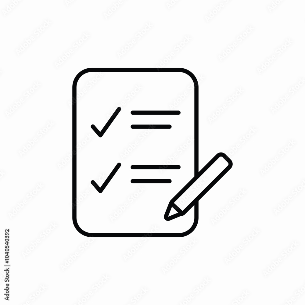 checklist file icon sign vector checklist file icon sign vector