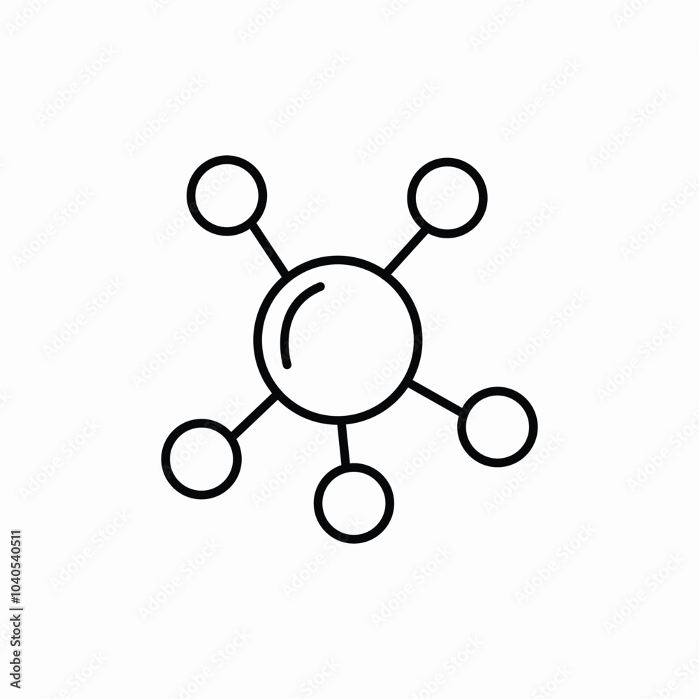 connection chart icon sign vector connection chart icon sign vector