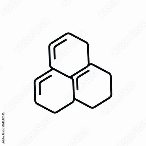 molecular structure icon sign vector