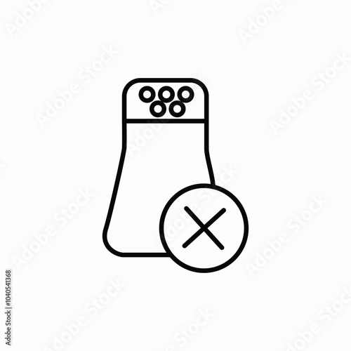 no aerosol spray icon sign vector