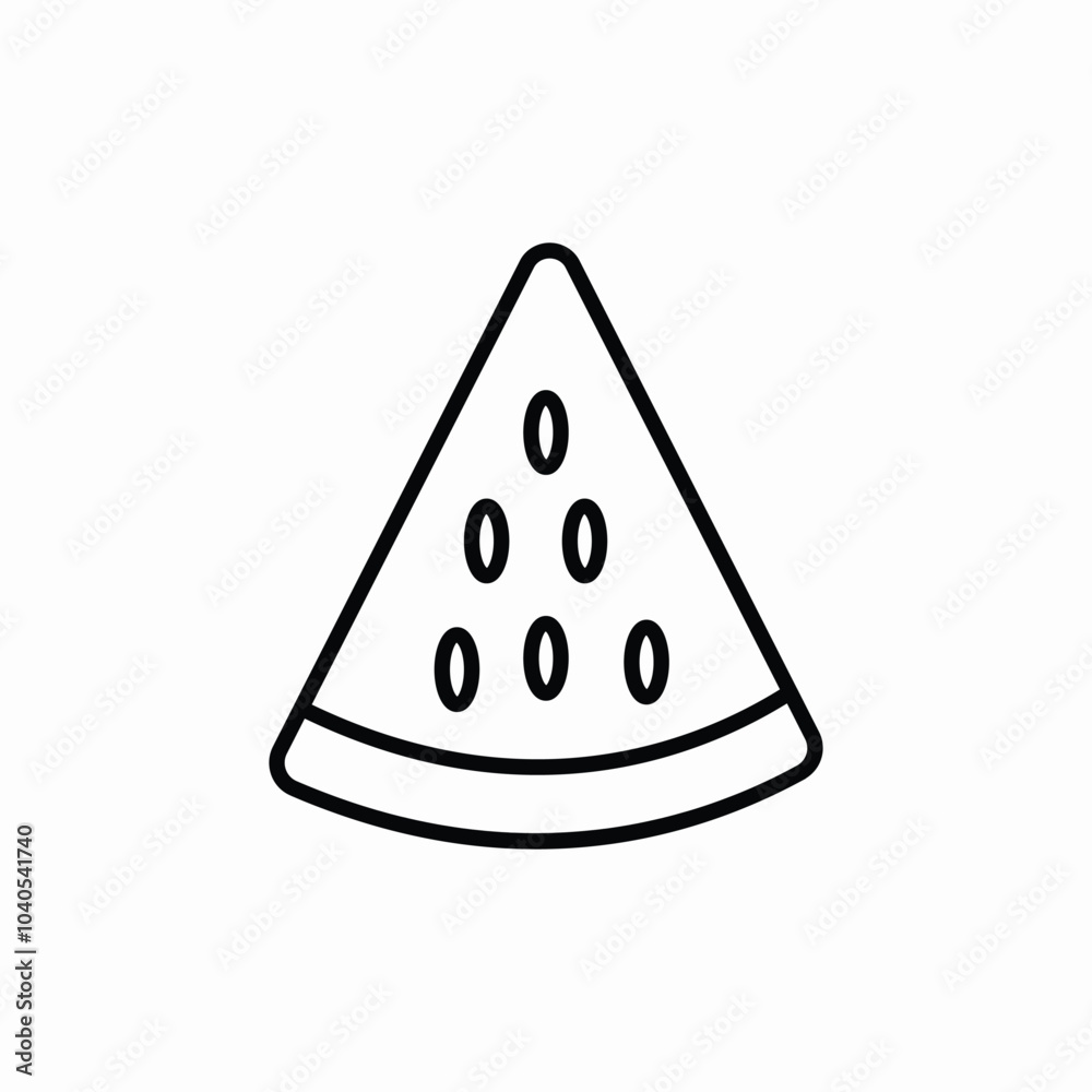 watermelon slice icon sign vector watermelon slice icon sign vector