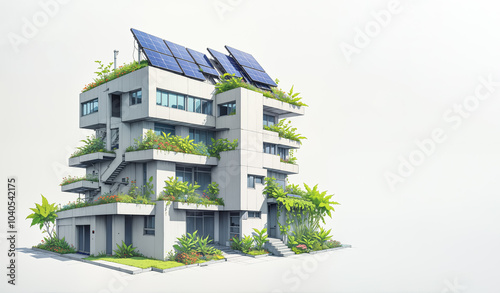 simple architectural drawing of a solar solar punk home