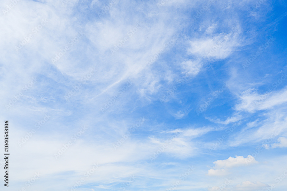 White clouds in the clear blue sky White clouds in the clear blue sky