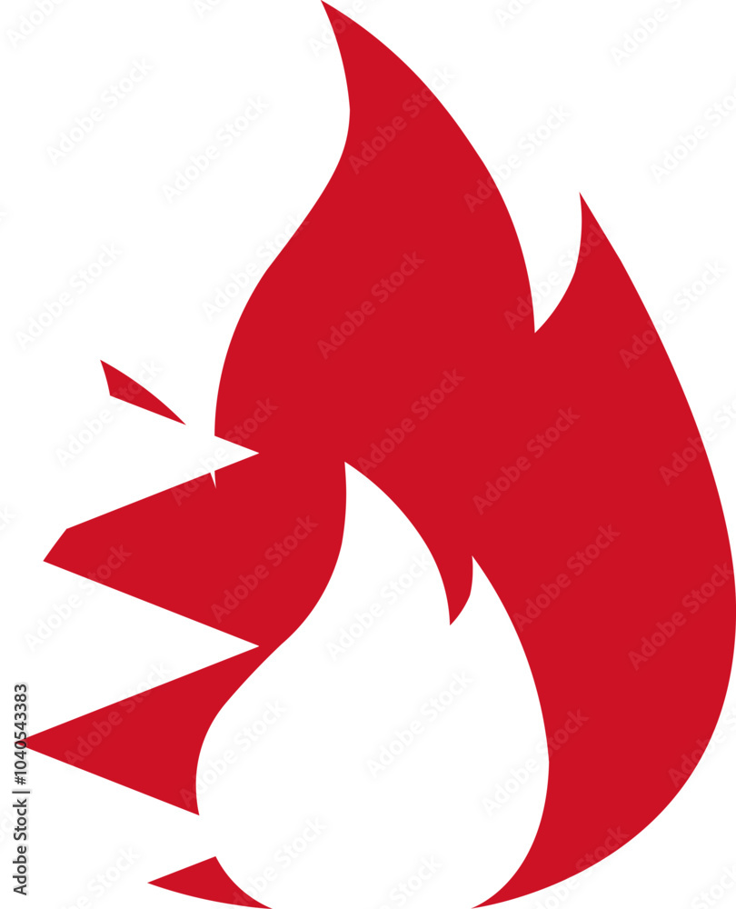 Obraz premium Bahrain Flag In Fire