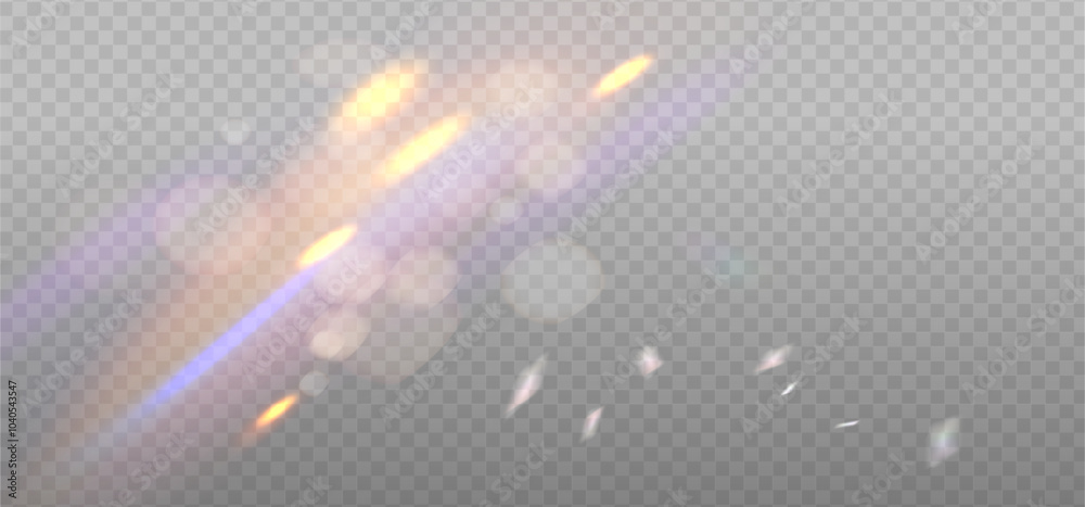 Rainbow reflection light prism effect on light background. Hologram glass dispersion, crystal flare leak shadow overlay. Vector illustration