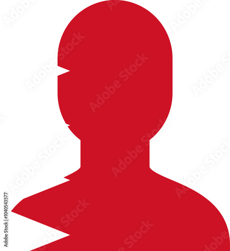 Bahrain flag on Person Icon