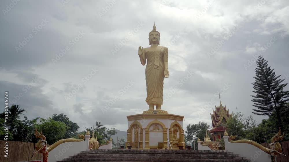 temple, buddha statue Meuang Xai Oudomxay Province temple, buddha statue Meuang Xai Oudomxay Province