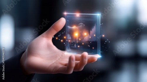 Holographic Display in a Human Hand