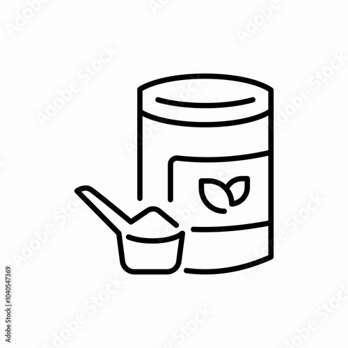 baking soda icon sign vector