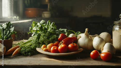 fresh vegetables in a basket