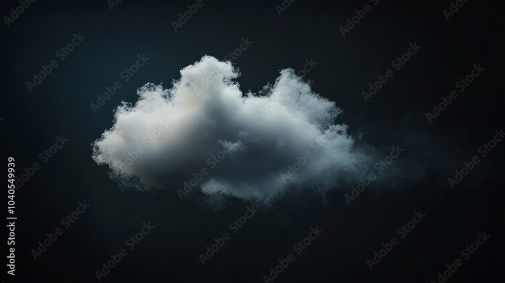 Obraz premium White powder forming a mushroom cloud