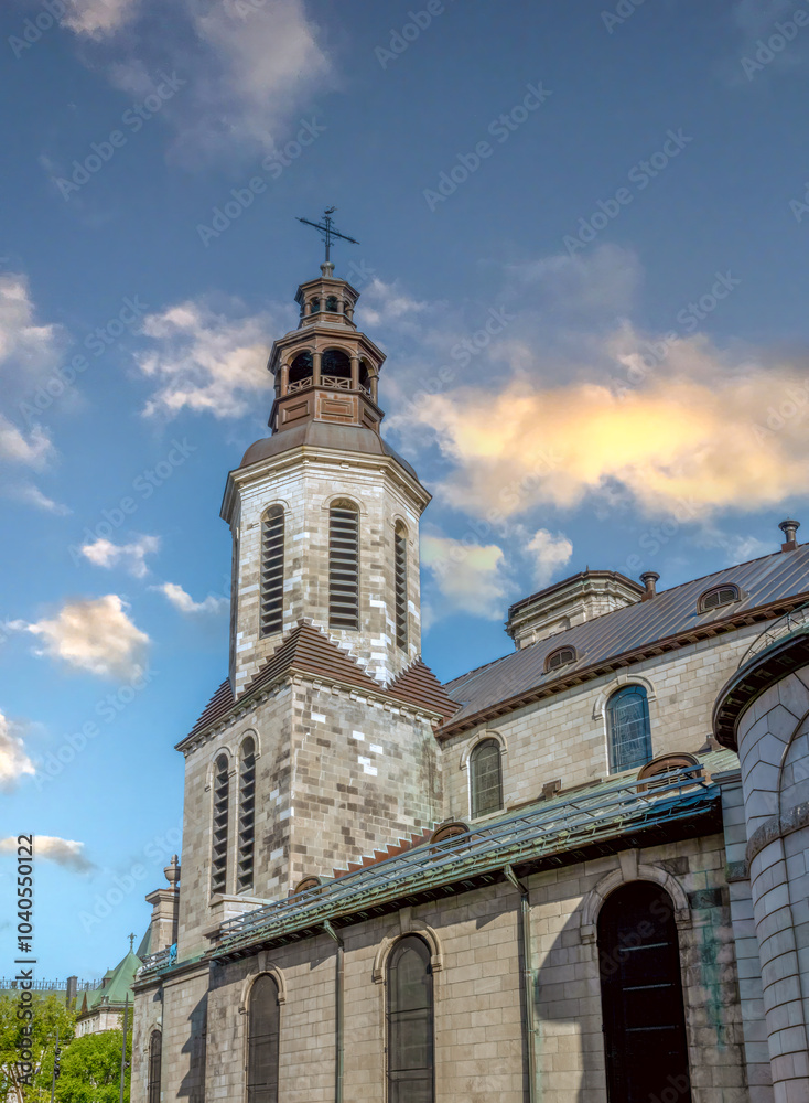 Fototapeta premium The cathedral of Quebec City, Quebec, Canada