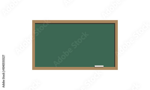 School blackboard, blackboard and wood. Vector illustration