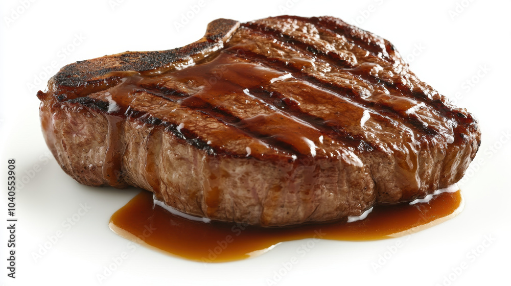 Juicy grilled steak with rich sauce, showcasing perfect grill marks and mouthwatering appearance. This gourmet dish is ideal for food enthusiasts and culinary presentations Juicy grilled steak with rich sauce, showcasing perfect grill marks and mouthwatering appearance. This gourmet dish is ideal for food enthusiasts and culinary presentations