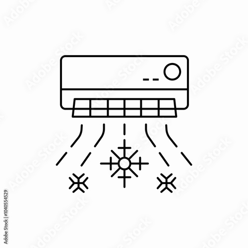 air conditioner icon sign vector