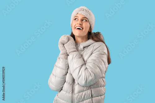 Young woman in winter cloth...