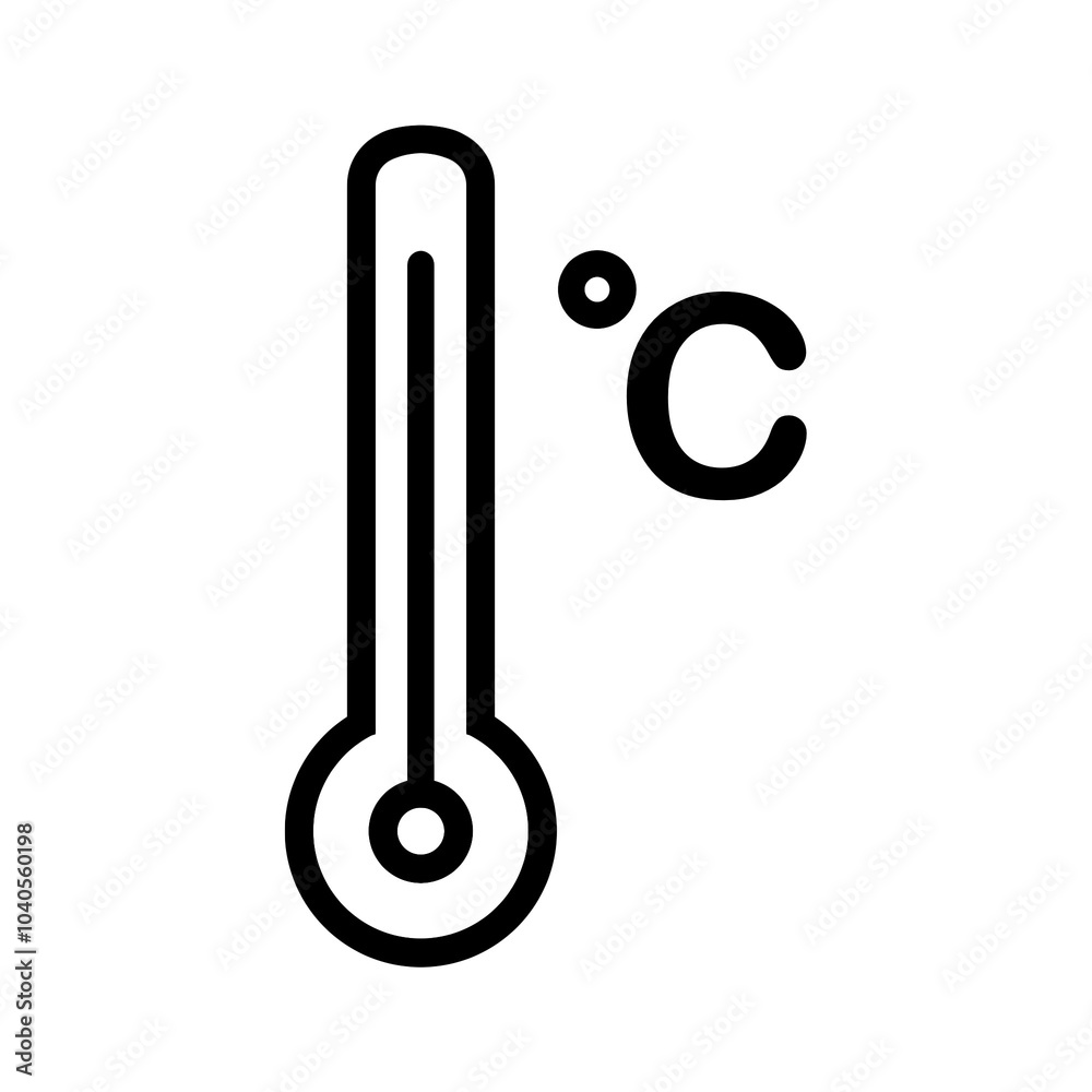 Thermometer icon with simple and modern design Thermometer icon with simple and modern design