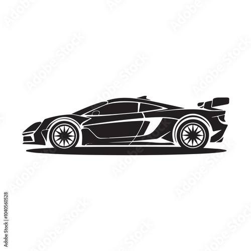 Super Car silhouette vector illustration