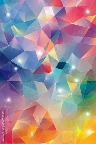 Vibrant, geometric abstract background with soft gradients and dynamic texture