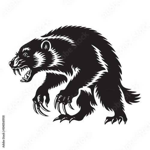 Otter icon silhouette vector illustration