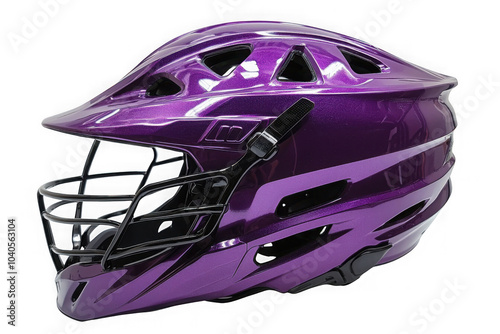 Obraz na płótnie Purple Lacrosse Helmet isolated on transparent background, png file, no background png file w salonie