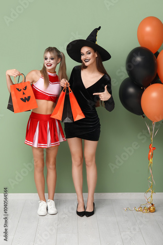 Female friends dressed for ...