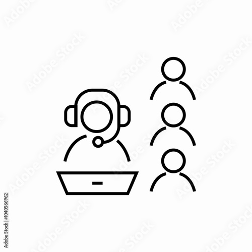 customer support icon sign vector