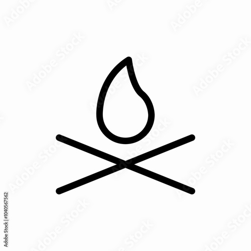 fire wood icon sign vector