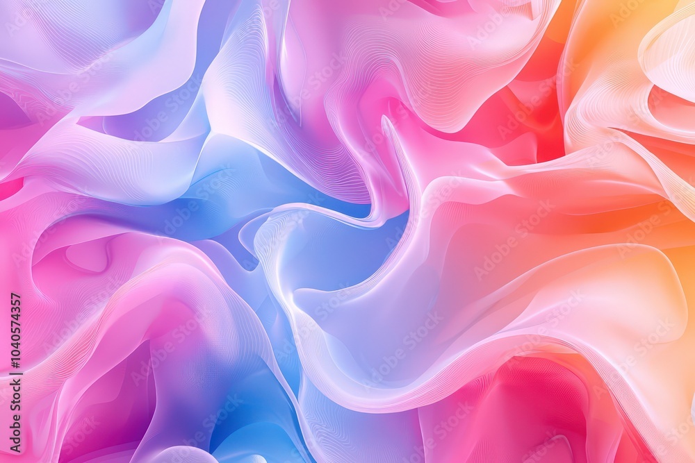 Obraz premium Abstract gradient featuring soft, flowing colors that blend seamlessly
