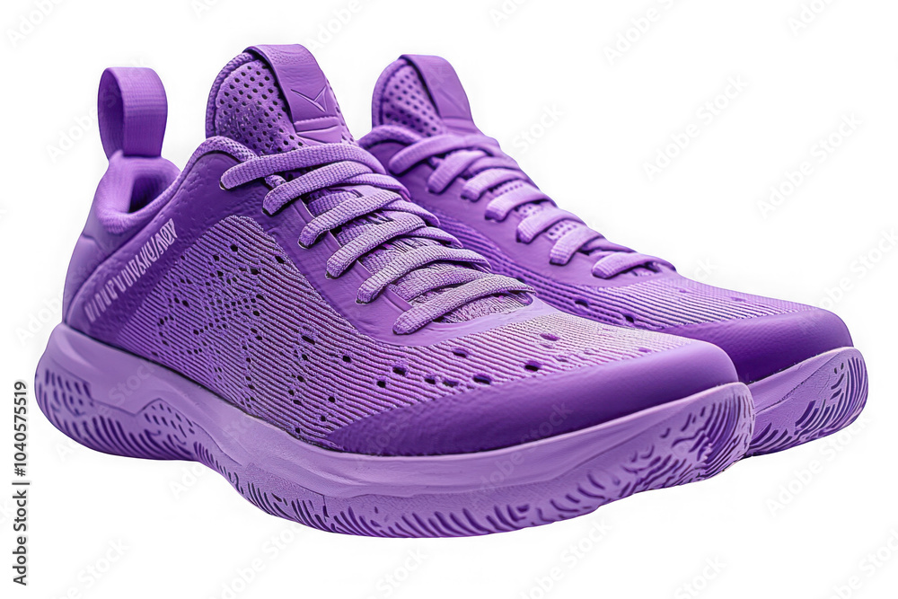 Purple Volleyball Shoes isolated on transparent background, png file, no background png file