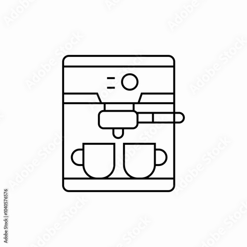 coffee machine icon sign vector