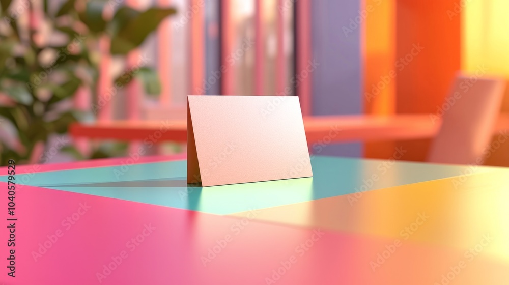Vibrant Artistic Business Card Mockup in Luxury Coworking Space | Ultra-Detailed Creative Design Concept on Colorful Background Vibrant Artistic Business Card Mockup in Luxury Coworking Space | Ultra-Detailed Creative Design Concept on Colorful Background