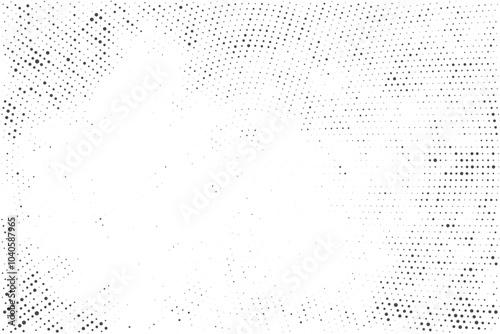 Black and white grunge halftone pattern texture background 