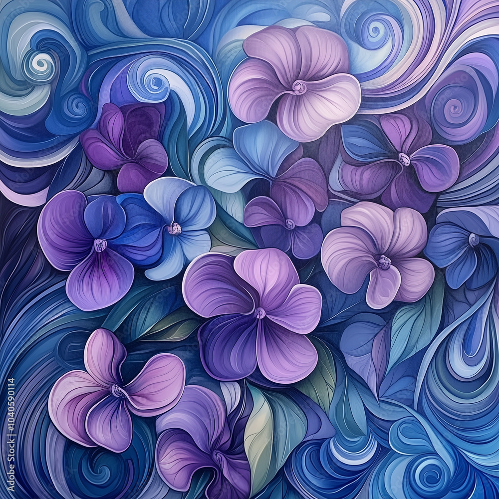 Brisk Wind Blowing: Fluid Art Nouveau-Style Swirls Dance in a Mesmerizing Breeze Brisk Wind Blowing: Fluid Art Nouveau-Style Swirls Dance in a Mesmerizing Breeze