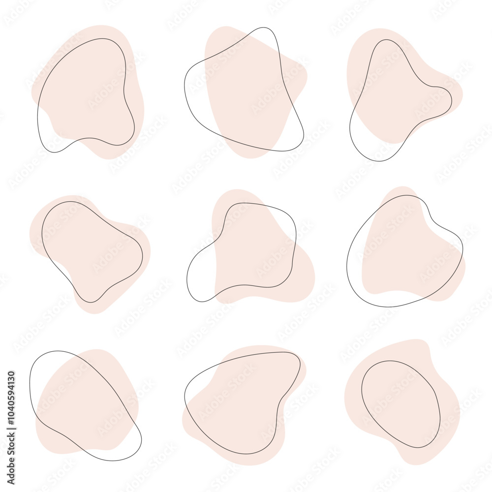 Delicate Pastel Spots. A combination of abstract spots in soft pastel shades of pink and beige. Delicate Pastel Spots. A combination of abstract spots in soft pastel shades of pink and beige.