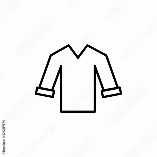 blouse shirt icon sign vector