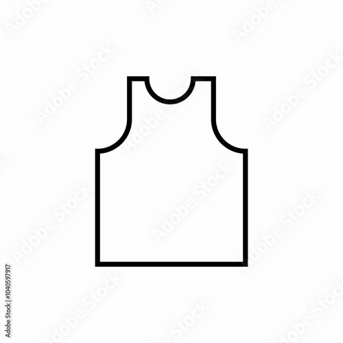 cloth undershirt icon sign vector
