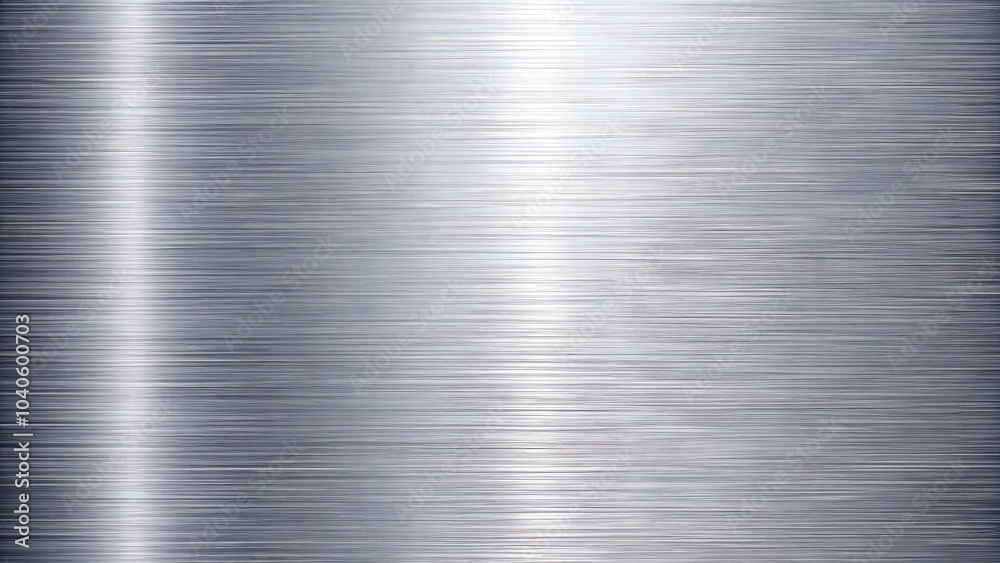 Brushed silver metal texture with smooth reflective surface Brushed silver metal texture with smooth reflective surface
